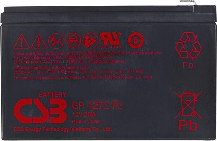 Immagine prodotto Orvaldi Batteria CSB GP1272F2 12V 7 2Ah (12 V, 7.20 Ah)
