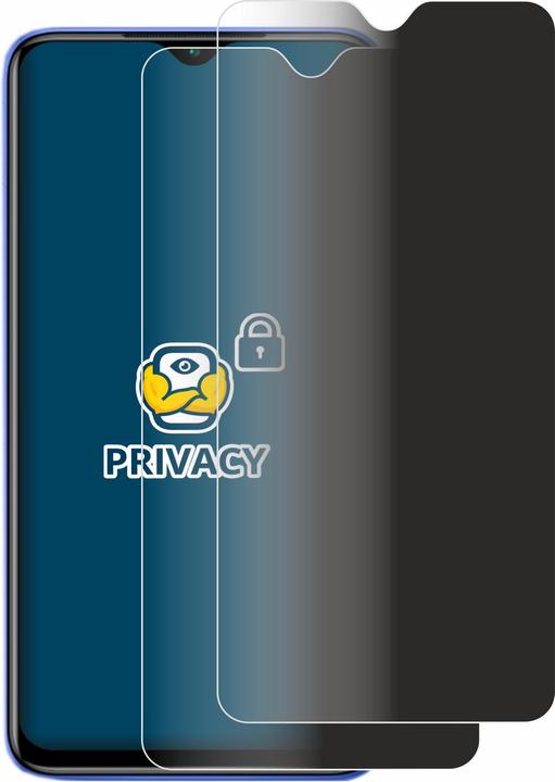 Actual product image BROTECT Anti-spy privacy film Blue light protection film (2 Piece, Xiaomi Redmi 9T)