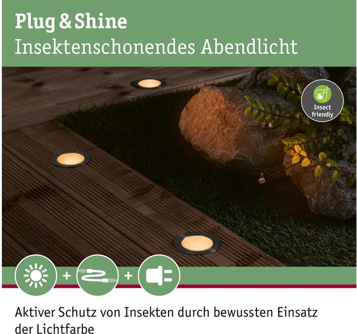 Produktbild Paulmann Outdoor Plug & Shine Floor Insect Friendly (90 lm, IP67)
