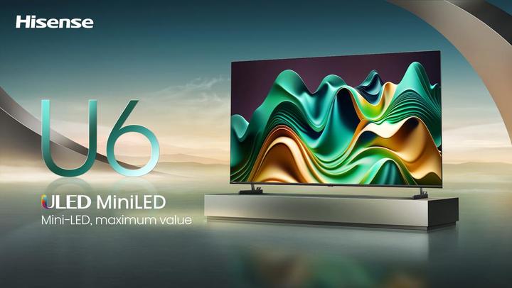 Actual product image Hisense TV 50U6NQ (50", Mini-LED, 4K, 2024)