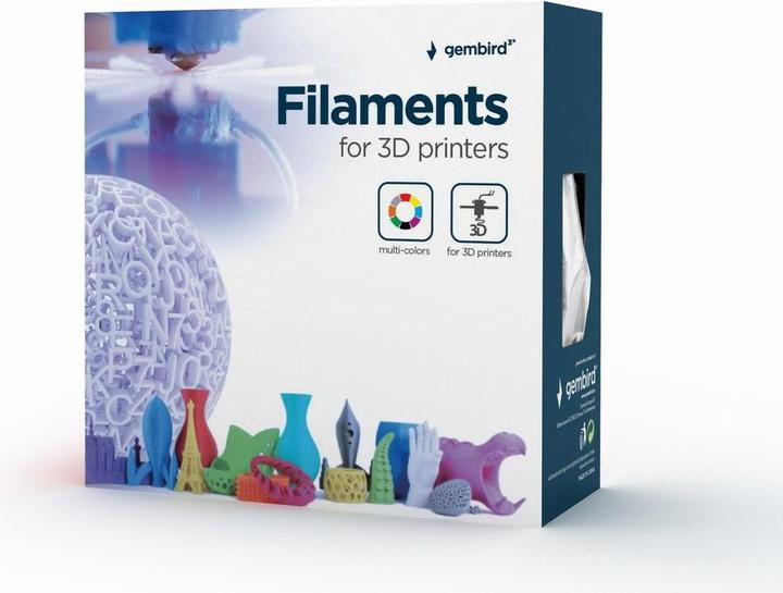 Actual product image Gembird Filament cassette PLA fluorrescent yellow 1.75mm 1kg narrow sp (PLA, 1.75 mm, 1000 g, Yellow)