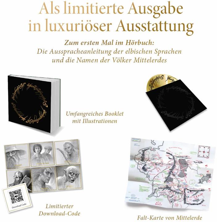 Immagine prodotto Il Signore degli Anelli (J.R.R. Tolkien, Timmo Niesner, Angela Kübrich, Wolfgang Krege, Achim Höppner, Gert Heidenreich, Tedesco)