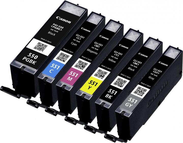 Produktbild Canon Cli-551/Pgi-550 (M, PGBK, BK, GY, Y, C)