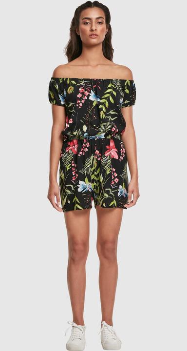 Actual product image Urban Classics Ladies AOP Off Shoulder Short Jumpsuit (4XL)