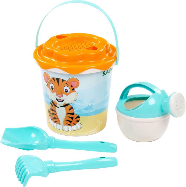 Polesie Cavallino Safari XL bucket set blue with watering can, 5 pcs.