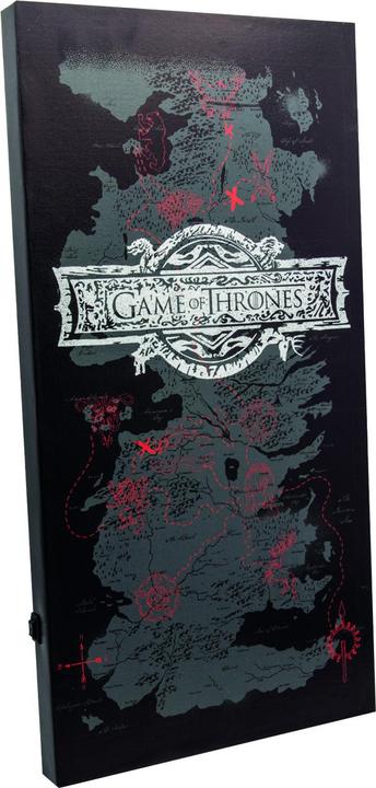 Actual product image Game of Thrones Canvas with 6 LED lights