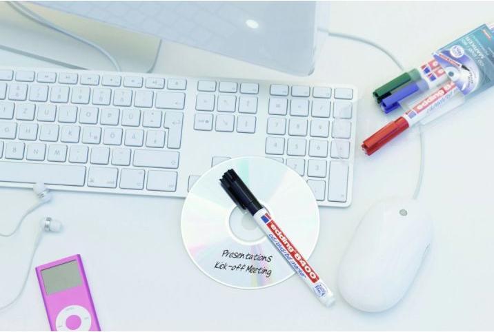 Produktbild Edding CD/DVD/BD Marker 8400 (Rot, 0.50 mm, 1 x)