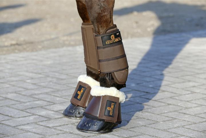Actual product image Kentucky Horsewear Hoof Bells Leather Sheepskin