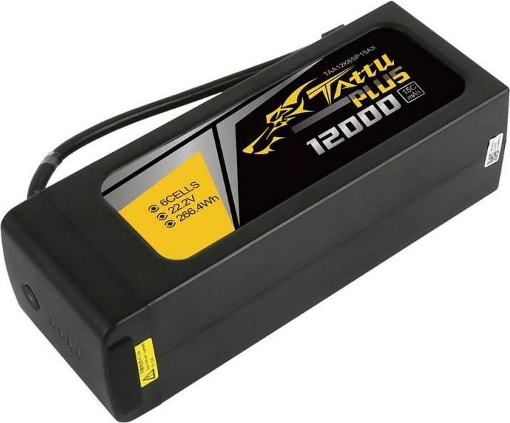 Actual product image Tattu Accumulator Plus 12000mAh 22.2V 15C 6S1P (22.20 V, 12000 mAh)