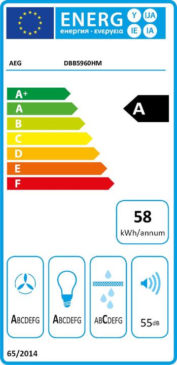 Energy Label AEG DBB5960HM (Wall hood)