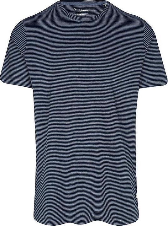 KnowledgeCotton Apparel Narrow Striped Slub Tee (L)