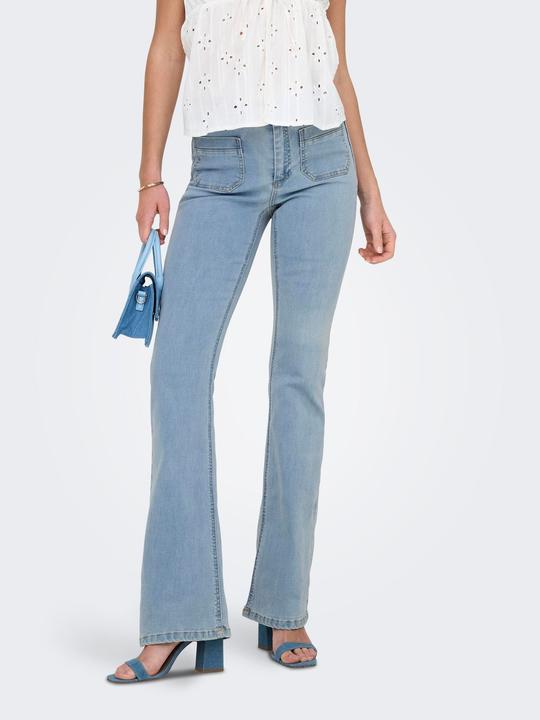Actual product image Only ONLWAUW Hohe Taille Ausgestellt Jeans Flared fit jeans (32)