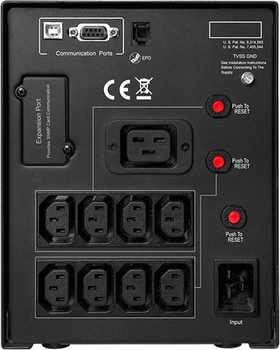 Actual product image Cyberpower PR3000ELCDSL 3000VA/2700W 36M Warranty Advance Exchange Service German Software VMWARE ready deut... (3000 VA, 2700 W, Line-interactive UPS)