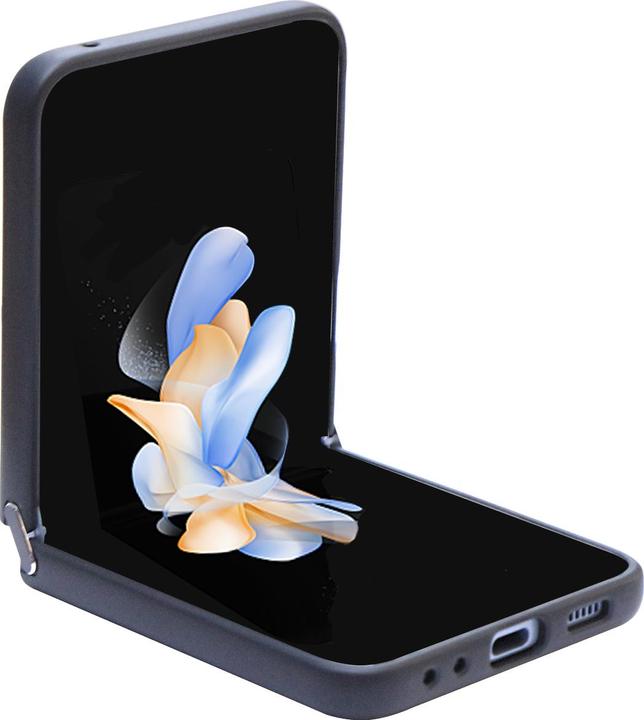 Actual product image Guess 4G Triangle Case Metal Logo for F731B Samsung Galaxy Z Flip5 - black (Samsung Galaxy Z Flip5)
