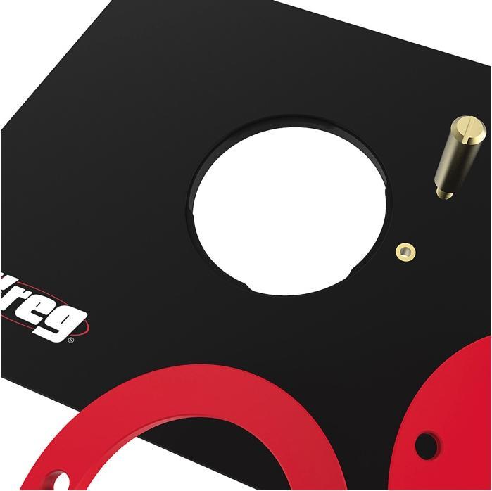 Image du produit Kreg PRS4038 Plaque d'insertion FrÃ¤stisch 298 x 235 x 9 mm + 3x bague de réduction 25 mm / 30 mm / 67 mm
