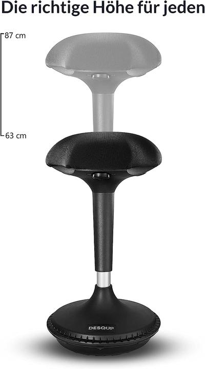 Immagine prodotto Desqup Sgabello ergonomico per sedersi e stare in piedi