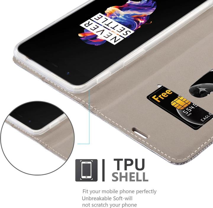 Immagine prodotto Cadorabo Custodia a libro in jeans per OnePlus 5 (OnePlus 5)
