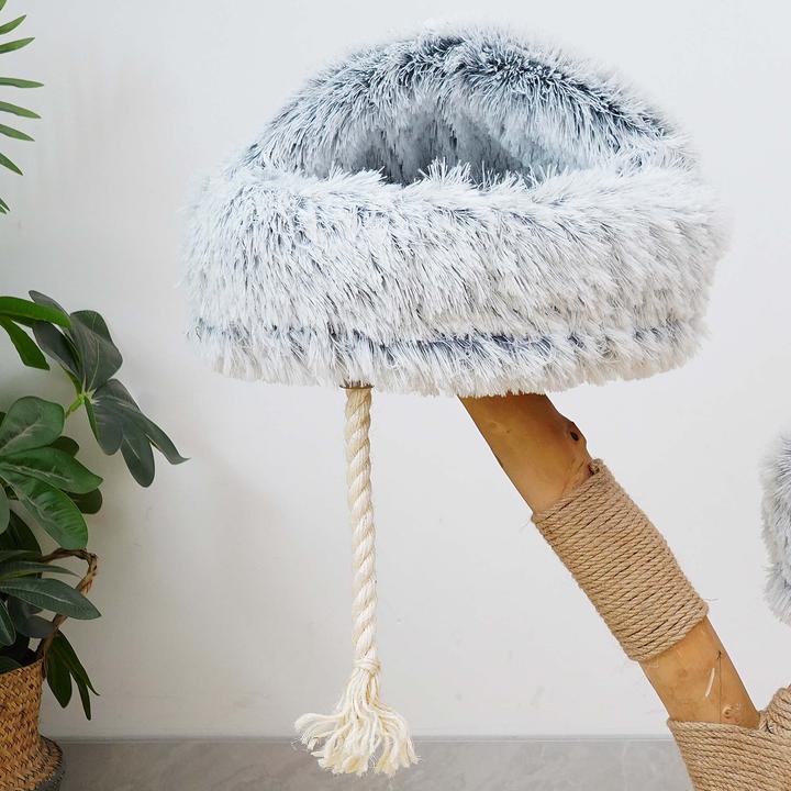 Actual product image Fudajo Designer scratching post (80 cm, Cream, Grey)