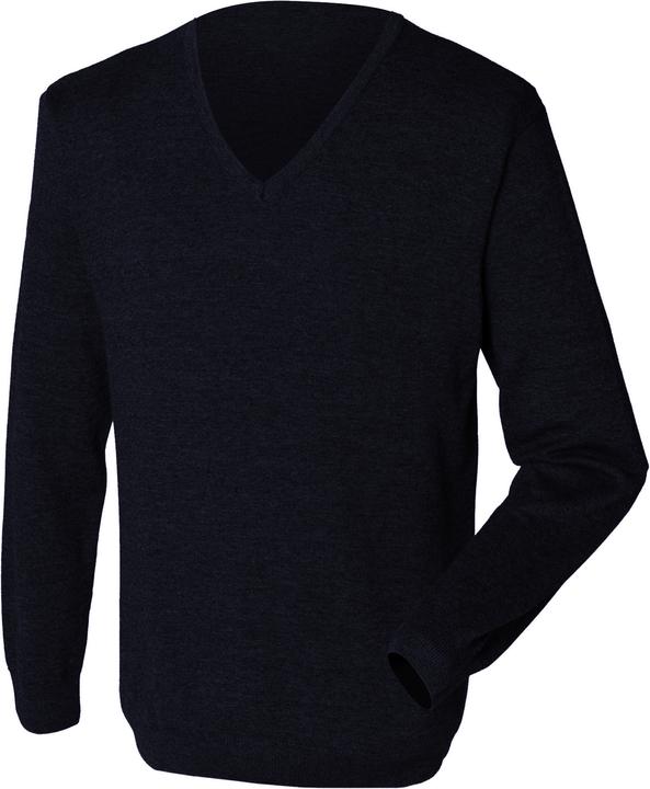 Produktbild Henbury FeinstrickPullover Sweatshirt mit VAusschnitt (XL)