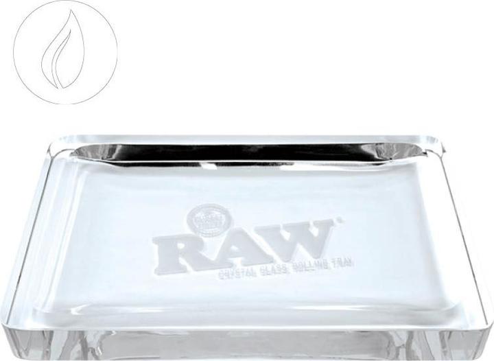 Produktbild RAW Rolling Tray L Crystal Glass 235 x 320mm
