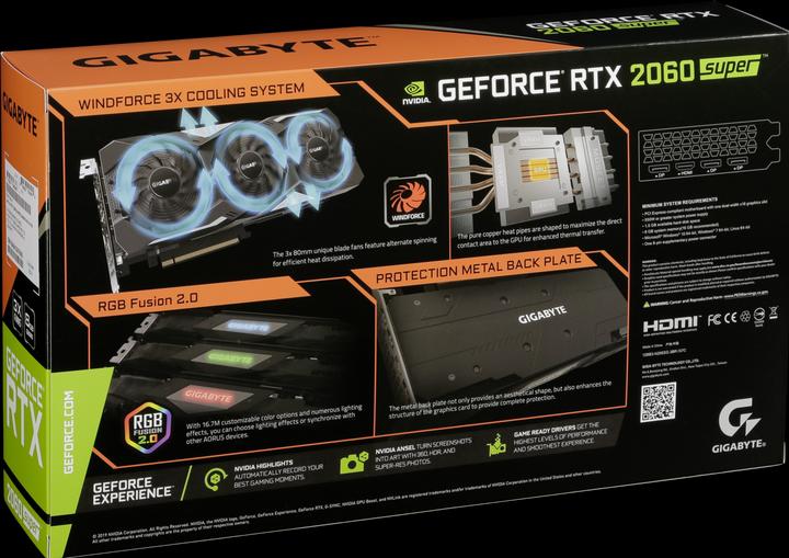 Immagine prodotto Gigabyte RTX 2060 Super Gaming OC (8 GB)