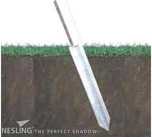 Actual product image Nesling Mast anchor (100 x 10 x 6 cm)