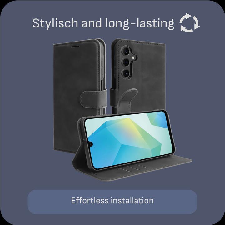 Produktbild Cazy Premium-Geldbörsen-Etui, Magnetisches Geldbörsen-Etui, Kartenfächer, Ständer (Samsung Galaxy A16)
