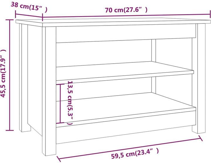 Produktbild VidaXL Ariah (70 x 38 x 45.5 cm)