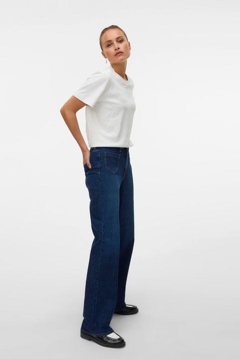 Actual product image Vero Moda VMTESSA Hohe Taille Weiter Beinschnitt Jeans Weit geschnitten (W26/L32)