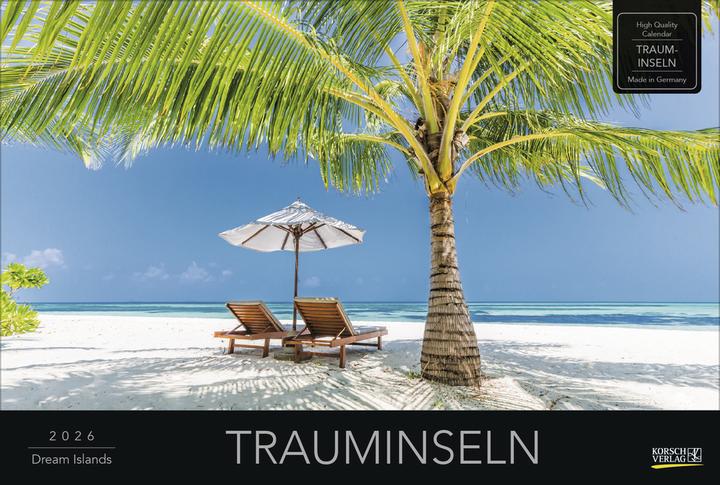 Image du produit Verlag Bildkalender Trauminseln 2026, Papierformat: Kein