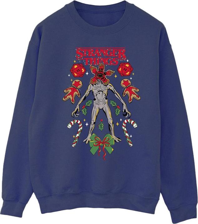 Netflix Stranger Things Christmas Demogorgon Sweatshirt (S)