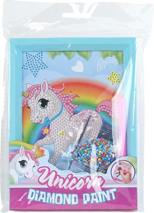 Actual product image Sombo Einhorn-Diamantmalerei Einhörner mit Bilderrahmen