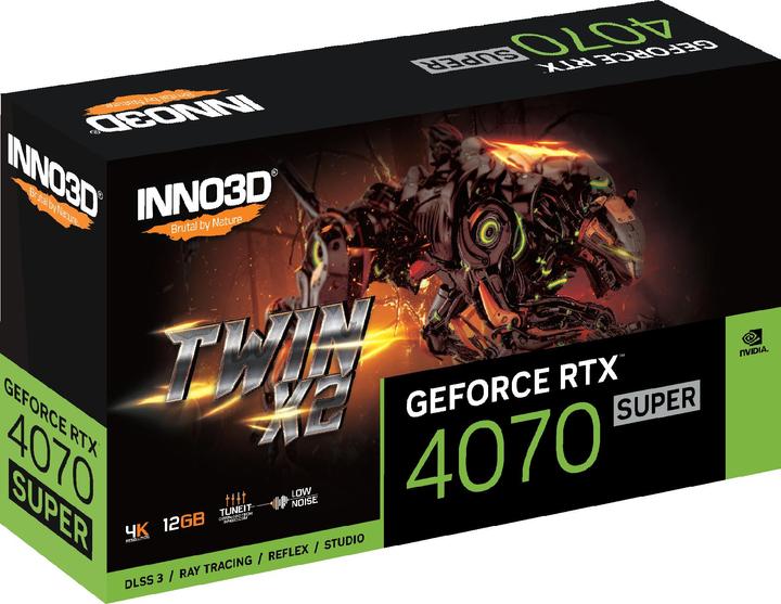 Actual product image Inno3D GeForce RTX 4070 Super Twin X2 (12 GB)