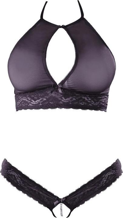 Image du produit Cottelli Collection Sexy schieres crotchless 2Teiliges Set (L)