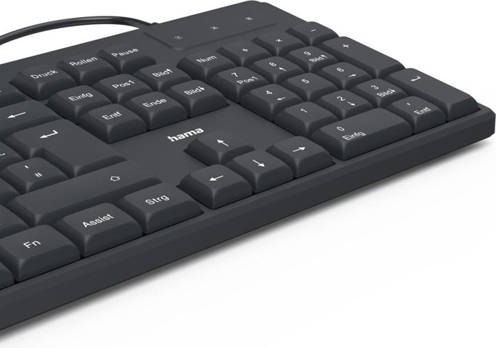 Produktbild Hama 173052 Tastatur CK-200, DE Schwarz (DE, Kabelgebunden)