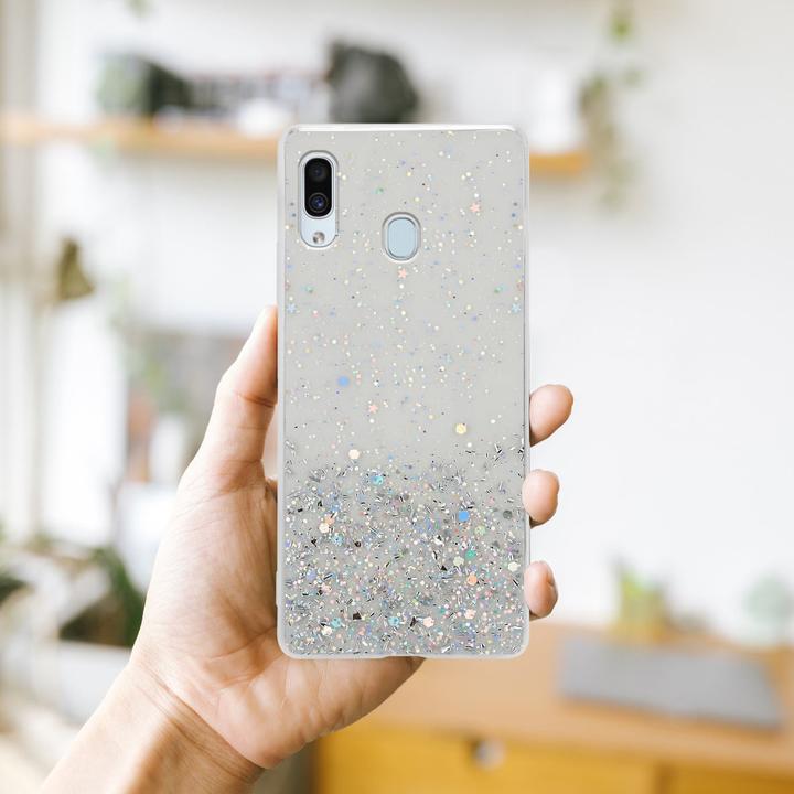 Image du produit Cadorabo Couverture TPU paillettes scintillantes (Samsung Galaxy A40)