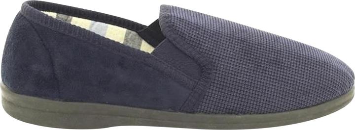 Actual product image Universal Textiles Mens Harry Memory Foam Twin Gusset Slippers (48)