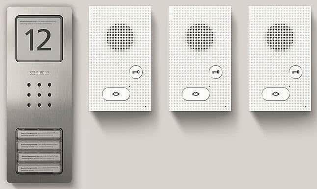 Actual product image Siedle Audio set CAB 850-3 E/W Basic brushed stainless steel