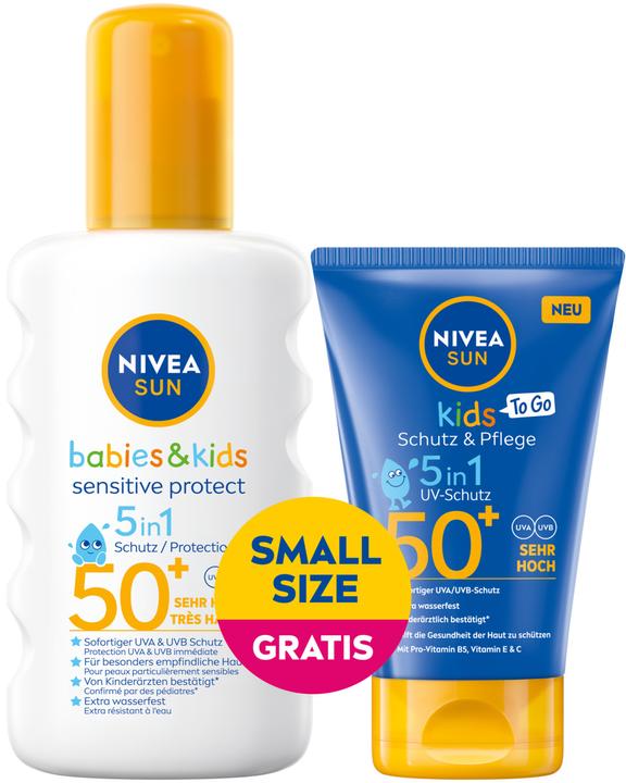 Immagine prodotto NIVEA Spray per bambini sensibili (Spray solare, SPF 50+, 250 ml)
