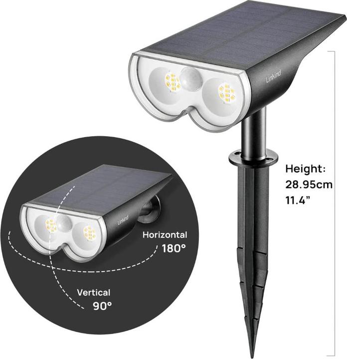 Produktbild Lumina Swiss LED Solar Gartenspot (650 lm, IP67)