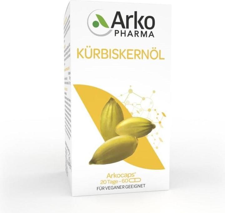 Arkopharma Kürbiskernöl (60 Stück, Kapseln, 60 g)
