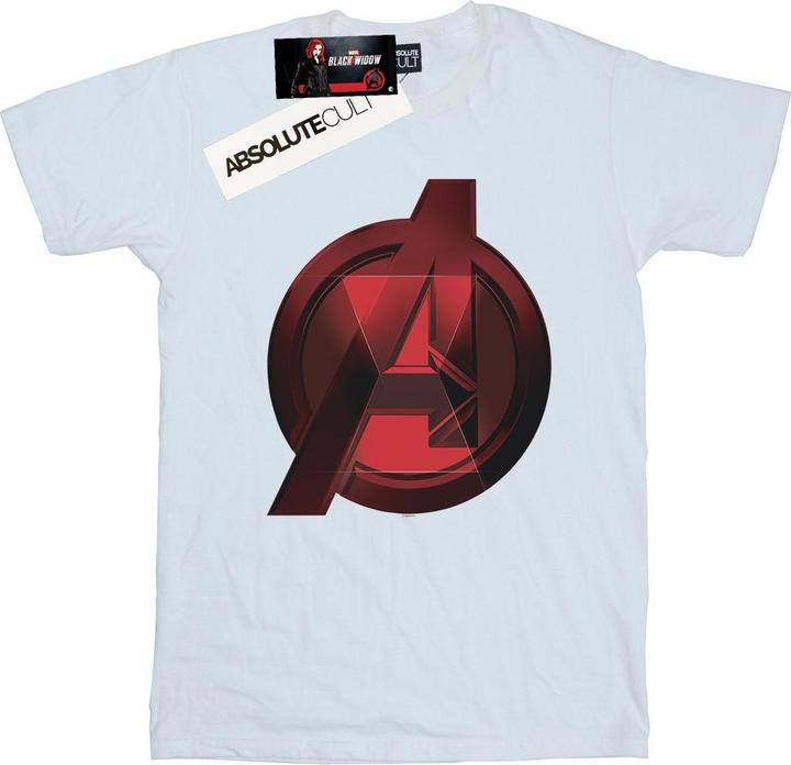 Produktbild Black Widow Film Avengers Logo Baumwolle Boyfriend TShirt (S)
