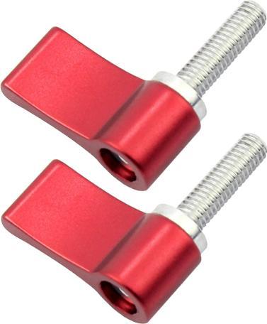 Produktbild Hedbox -HOLD Rod Clamp 15mm Rod Clamp system with knobs- 1 x 27mm Red Anodizing Color M5 screws- 1/4 -20 x (Stativ Schwenkgriff)