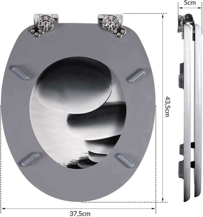 Actual product image Casaria Toilet seat