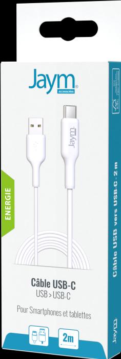 Produktbild Jaym USB-zu-Type-C 2,4A 2M Lade- und Datensynchronisationskabel (2 m, USB 3.2 Gen 1)
