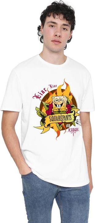 Immagine prodotto Spongebob Squarepants Liar Liar Pants On Fire Maglietta Uomo (L)