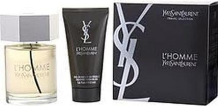 Yves Saint Laurent Lhomme von für Männer 2 Stück Geschenk-Set 3.3oz EDT Spray 1.6oz (Manicure set)