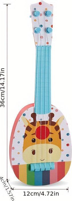 Image du produit Activity Board 1pc 14 pouces guitare ukulélé pour enfants, mini-guitare, jouet éducatif instrument de musique pour