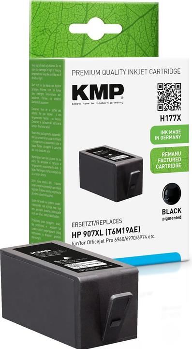 Produktbild KMP Tinte ersetzt HP 907XL BK 1758.4001 - Tintenpatrone - Tintenpatrone