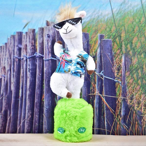 Image du produit Kögler Tanzendes Lama m. Sonnenbrille u. Hawaiihemd, inkl. Batterien (34 cm)